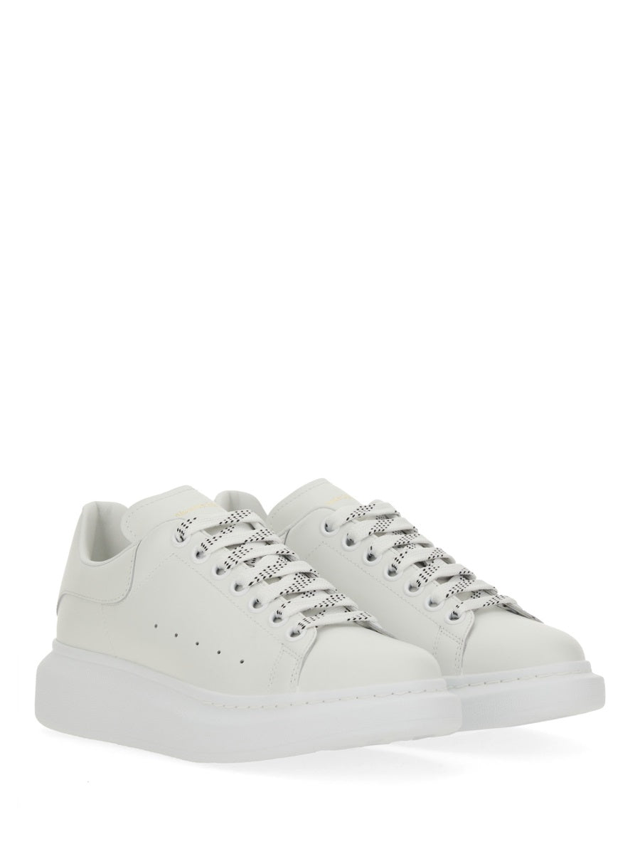Oversized Sneaker White Calf Leather Trainers