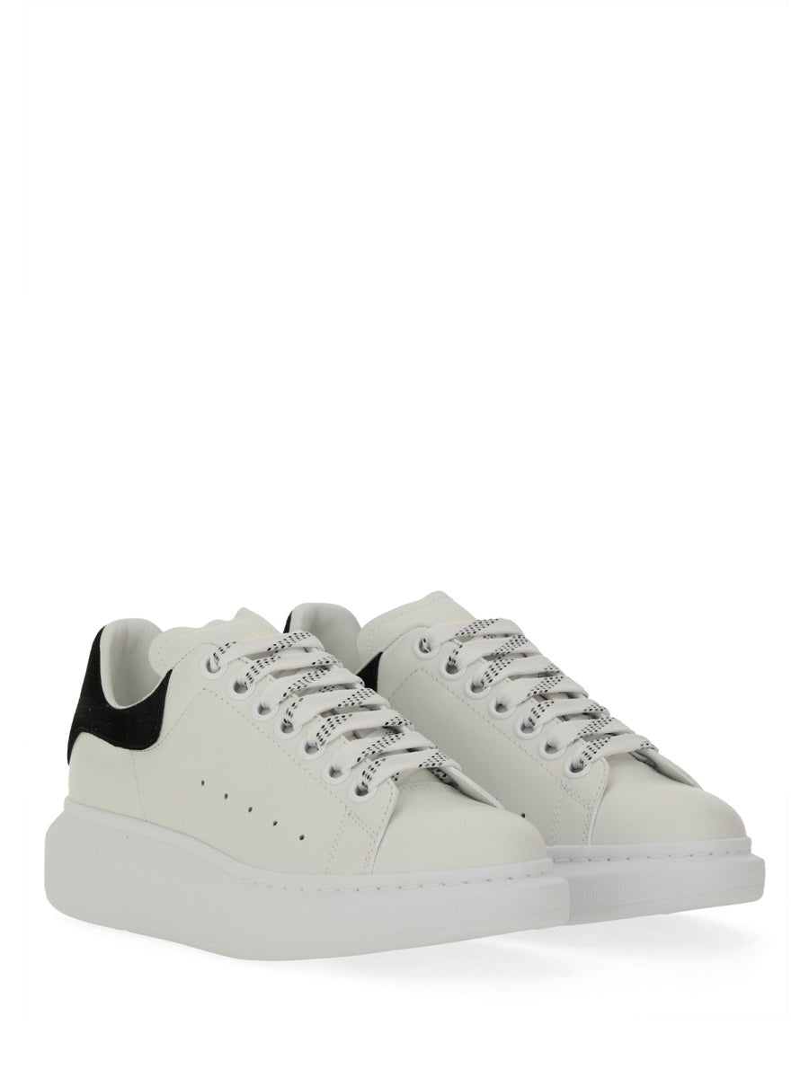 Oversized Sneaker White Calf Leather Trainers