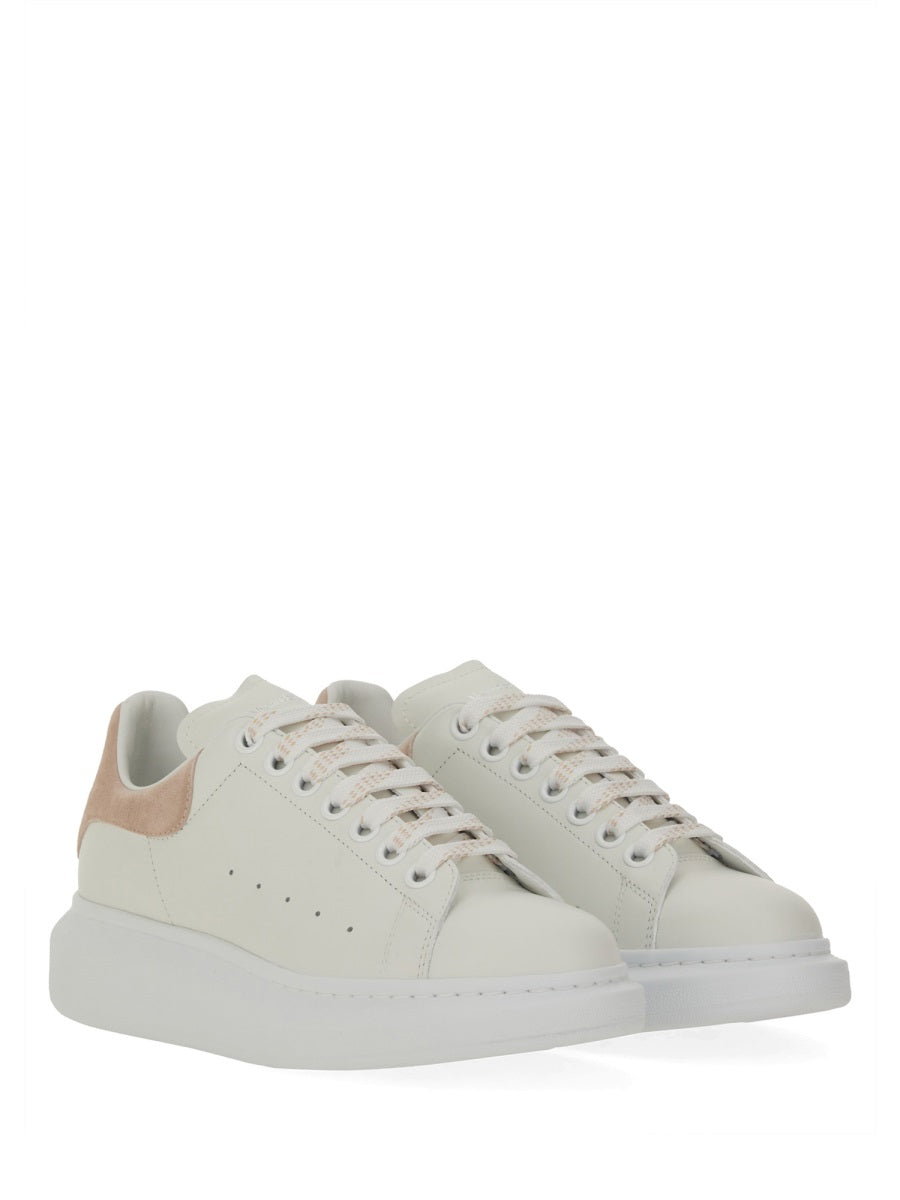 Oversized Sneaker White Calf Leather Trainers