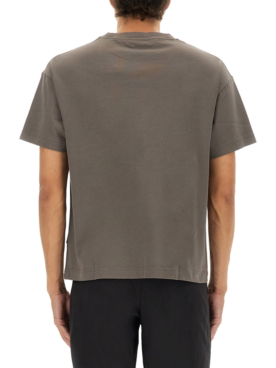 Printed Cotton T-Shirt Grey T-shirts