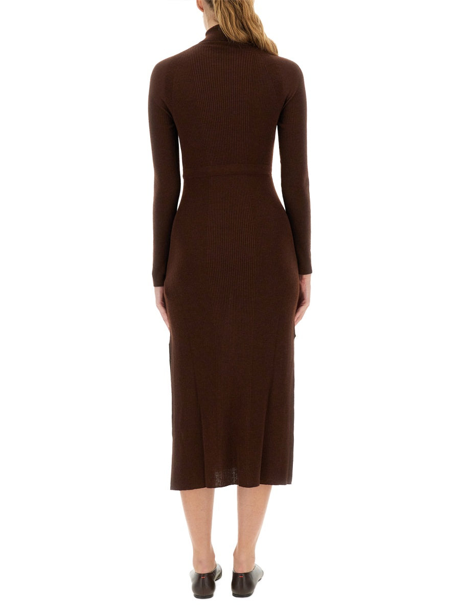 Midi Dress Marianna Brown Virgin Wool