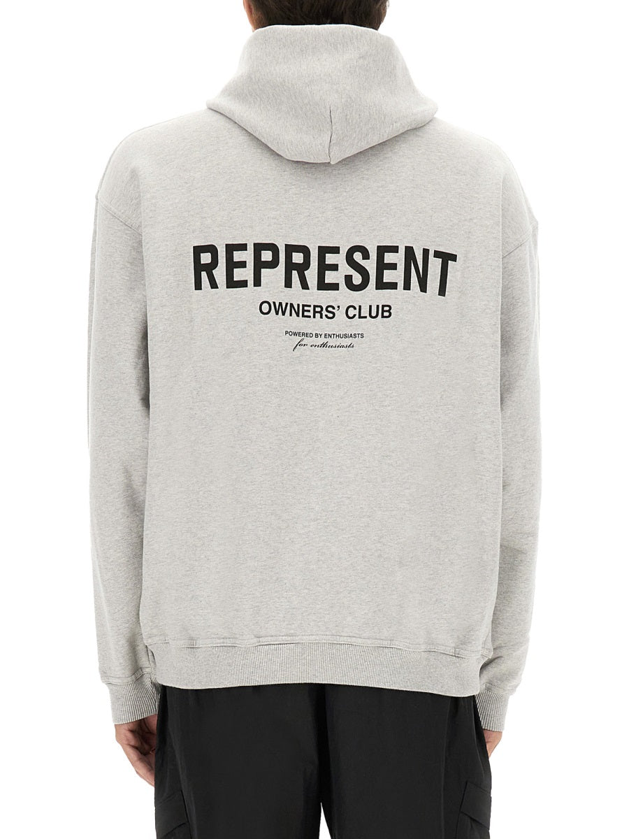 Grey Cotton Hoodie Sweatshirts