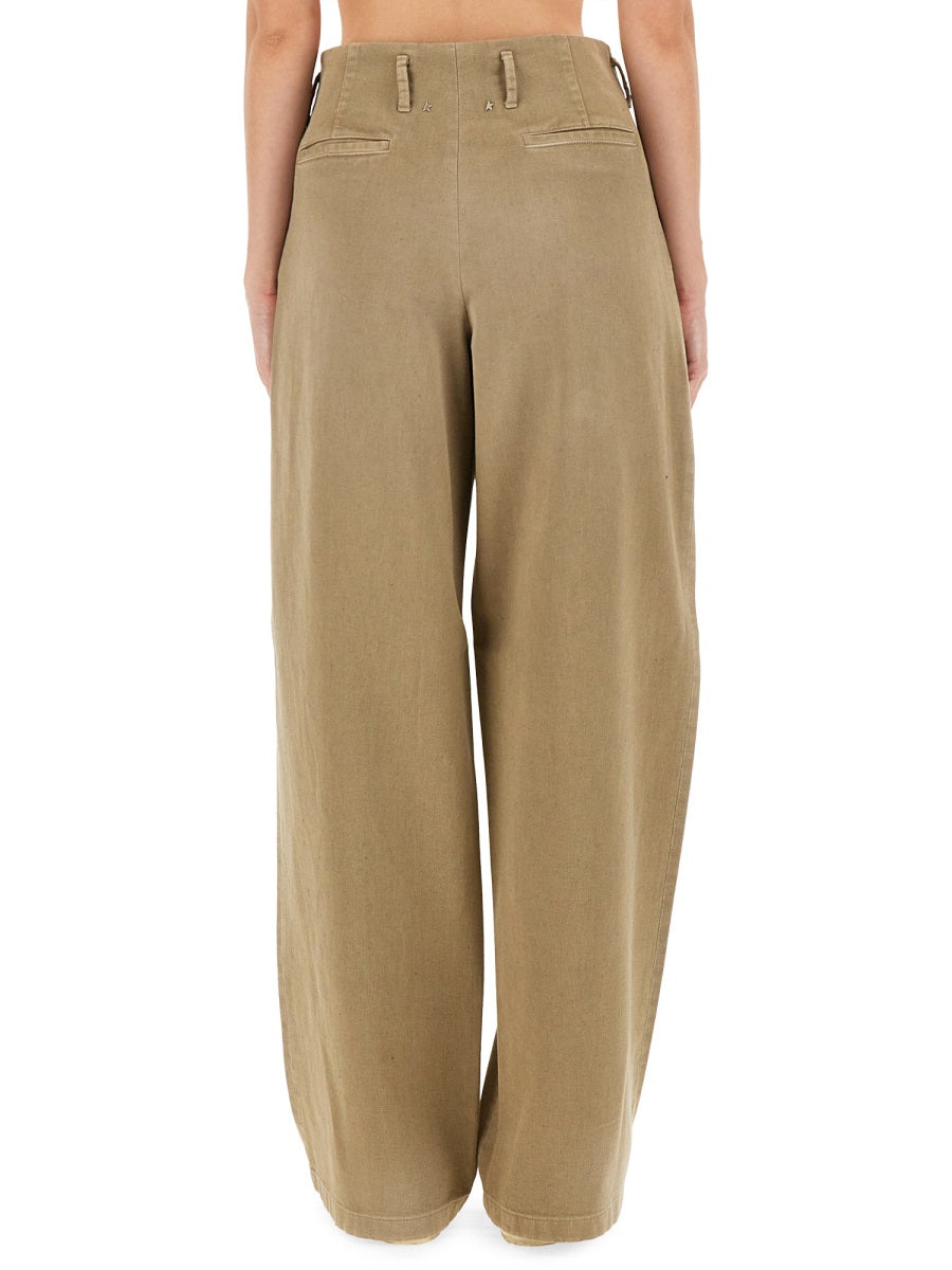 Cotton Pants Brown Trousers
