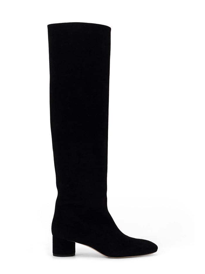 Aeyde Boots Black Cow Suede Leather