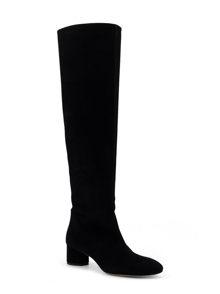 Aeyde Boots Black Cow Suede Leather