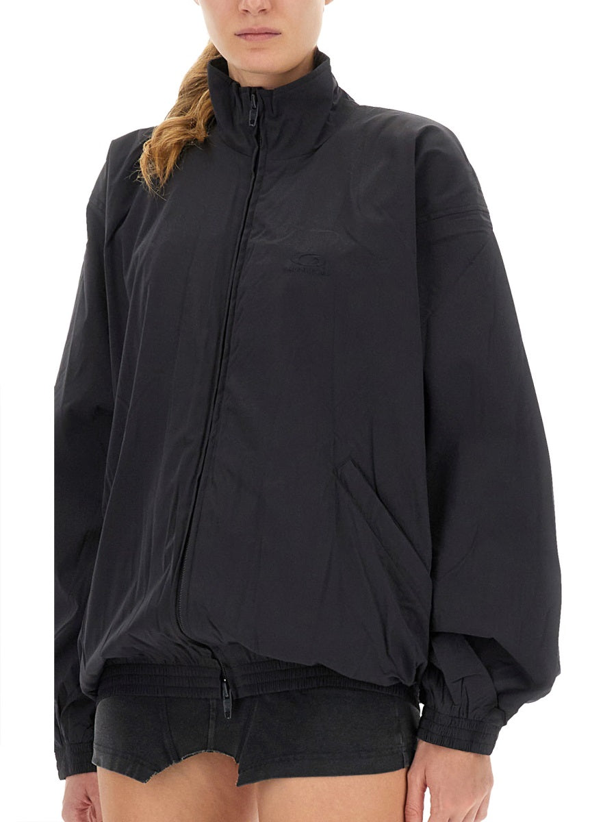 Zipped Jacket Black Polyester