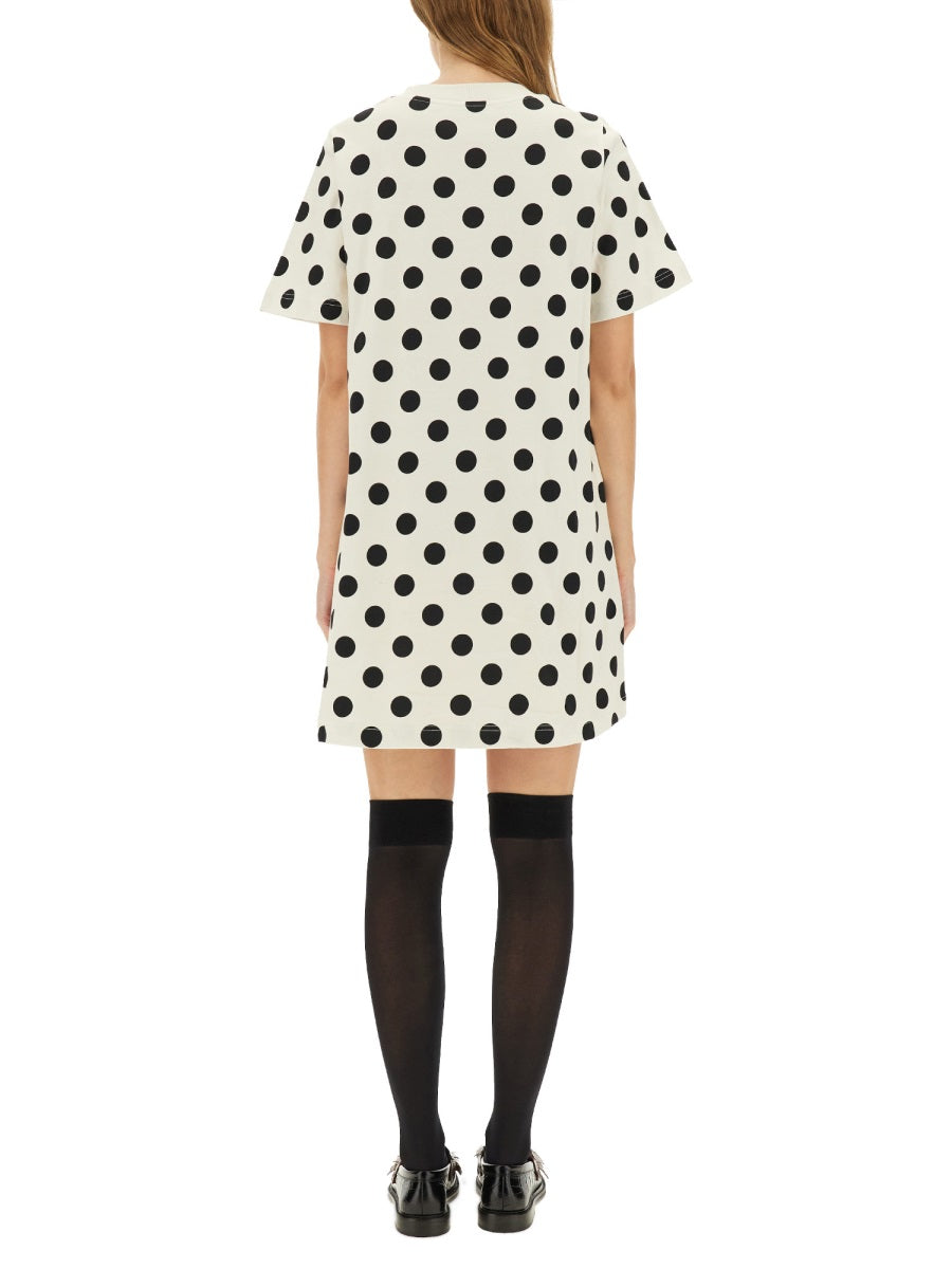 Teddy Polka Dots Dress Ivory Cotton