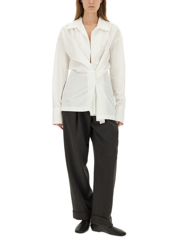 Wool Pants Grey Trousers