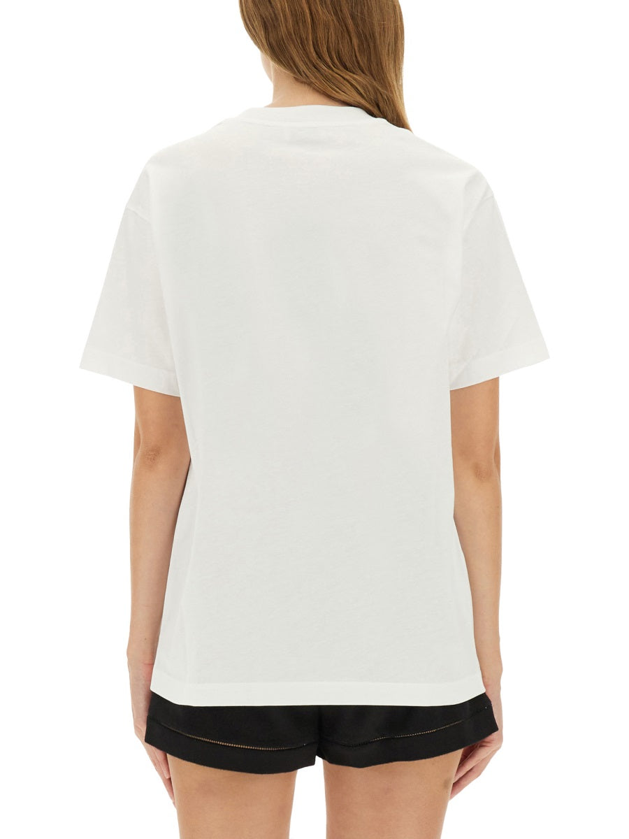 Cotton T-Shirt With Print White T-shirts