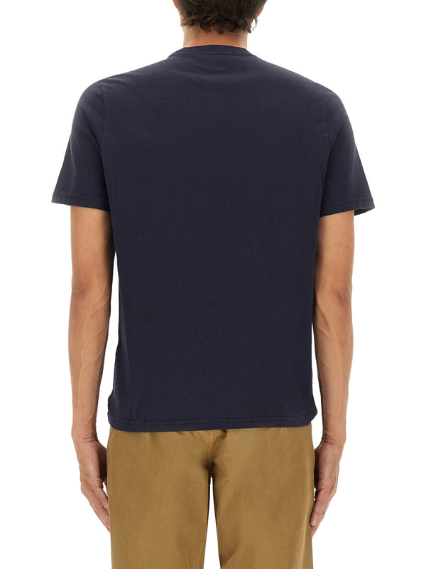 Logo T-Shirt Blue Cotton T-shirts