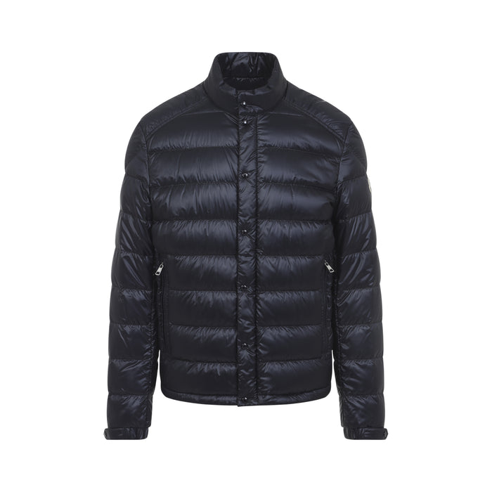 Selves Jacket Blue Polyamide Down Feather Wintercoat