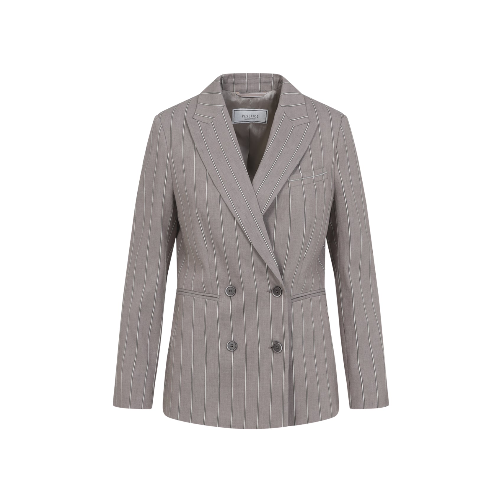 Linen Jacket Brown Cotton