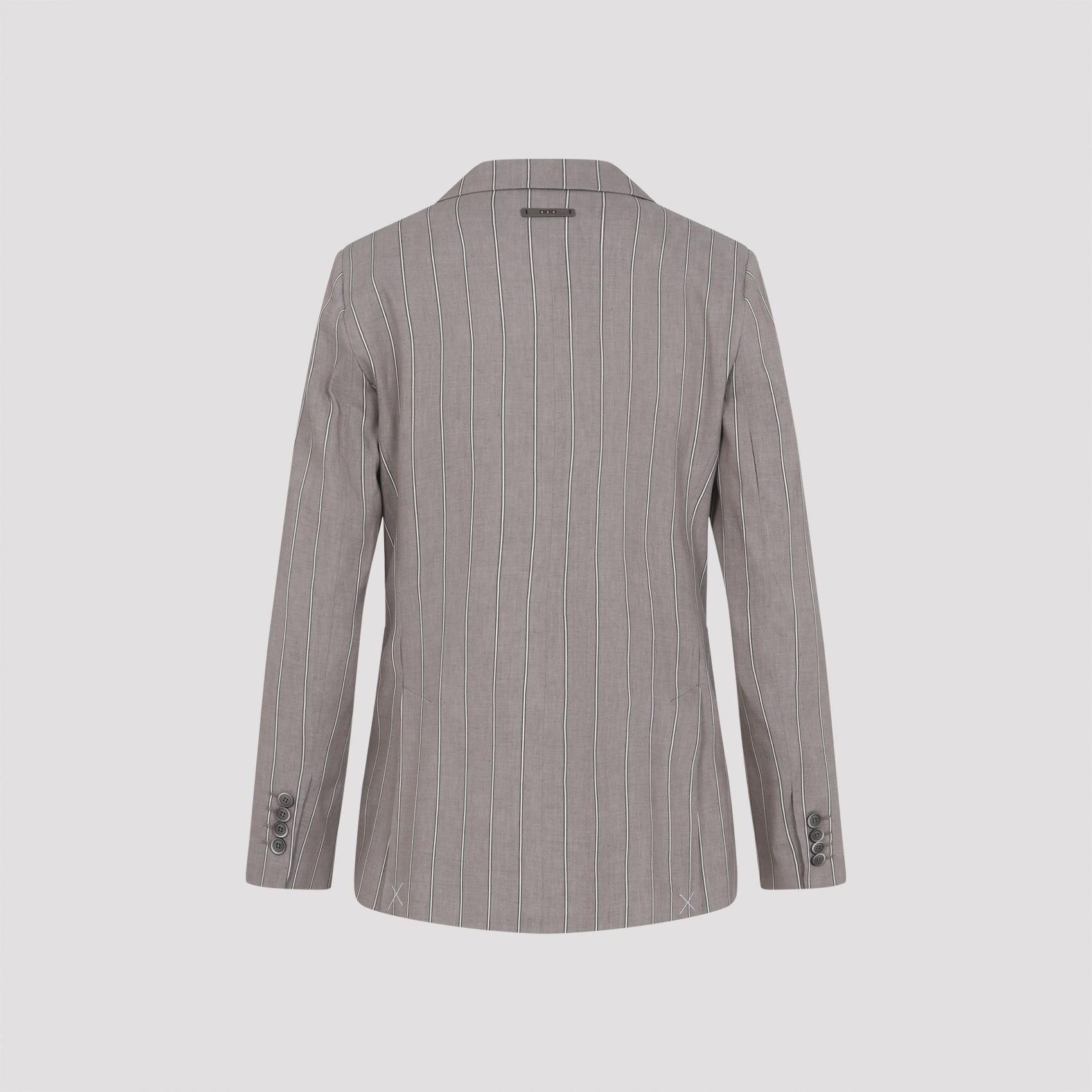 Linen Jacket Brown Cotton