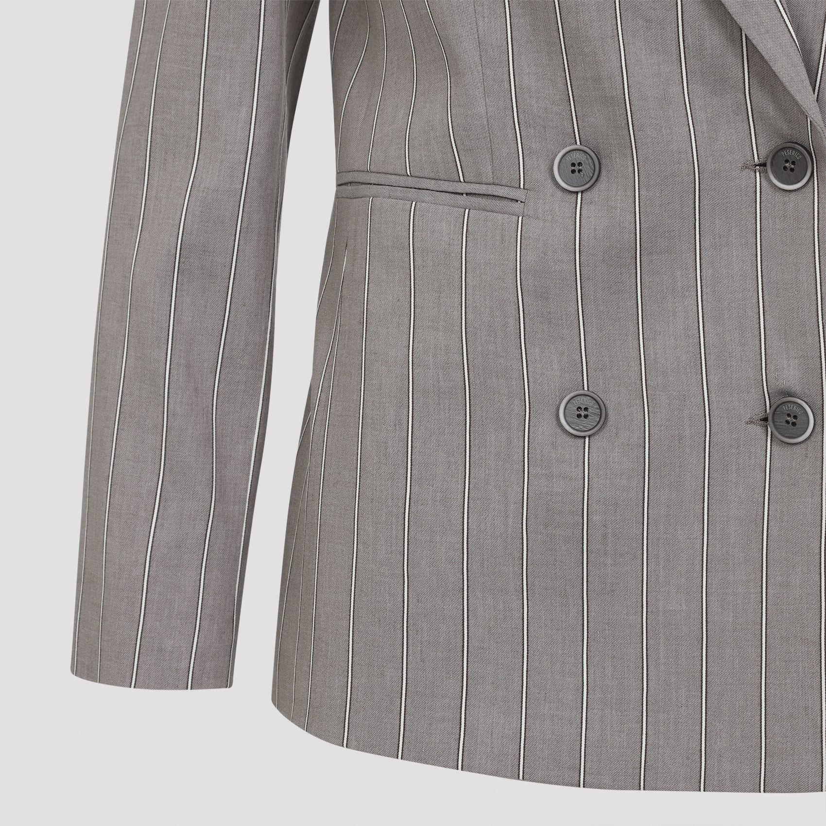 Linen Jacket Brown Cotton