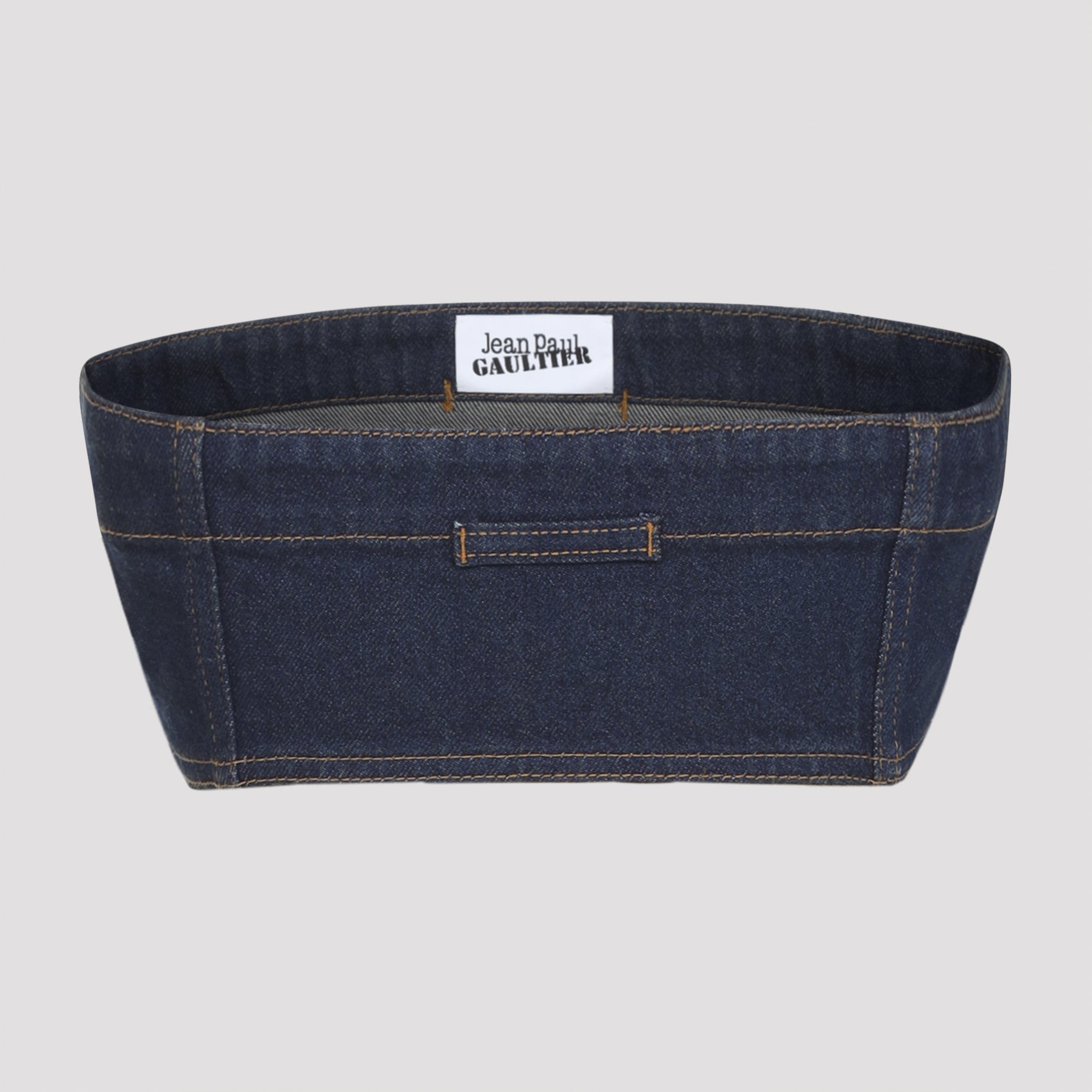 Denim Bra Top Blue Cotton