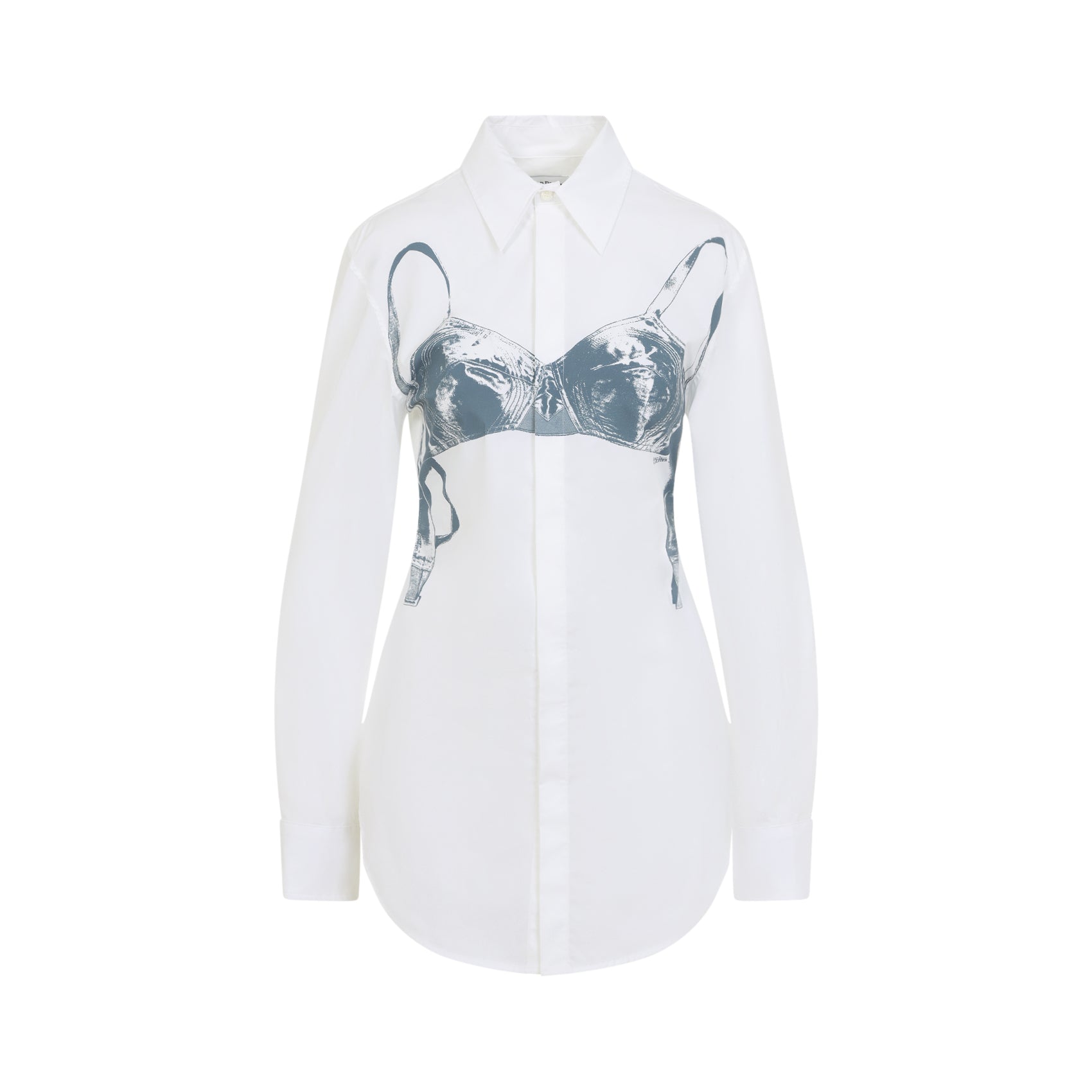 Scanned Bra Shirt Multicolour Cotton Elastane