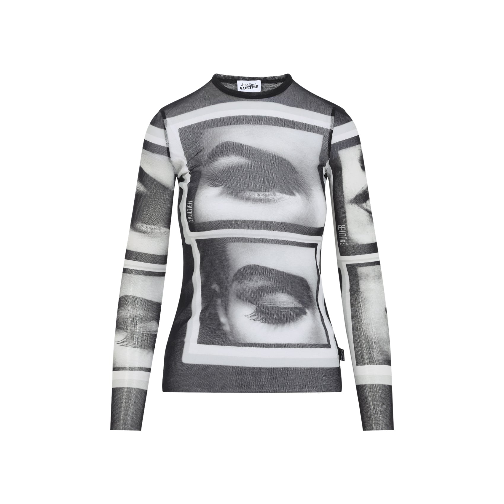 Eyes And Lips Top Black Polyamide