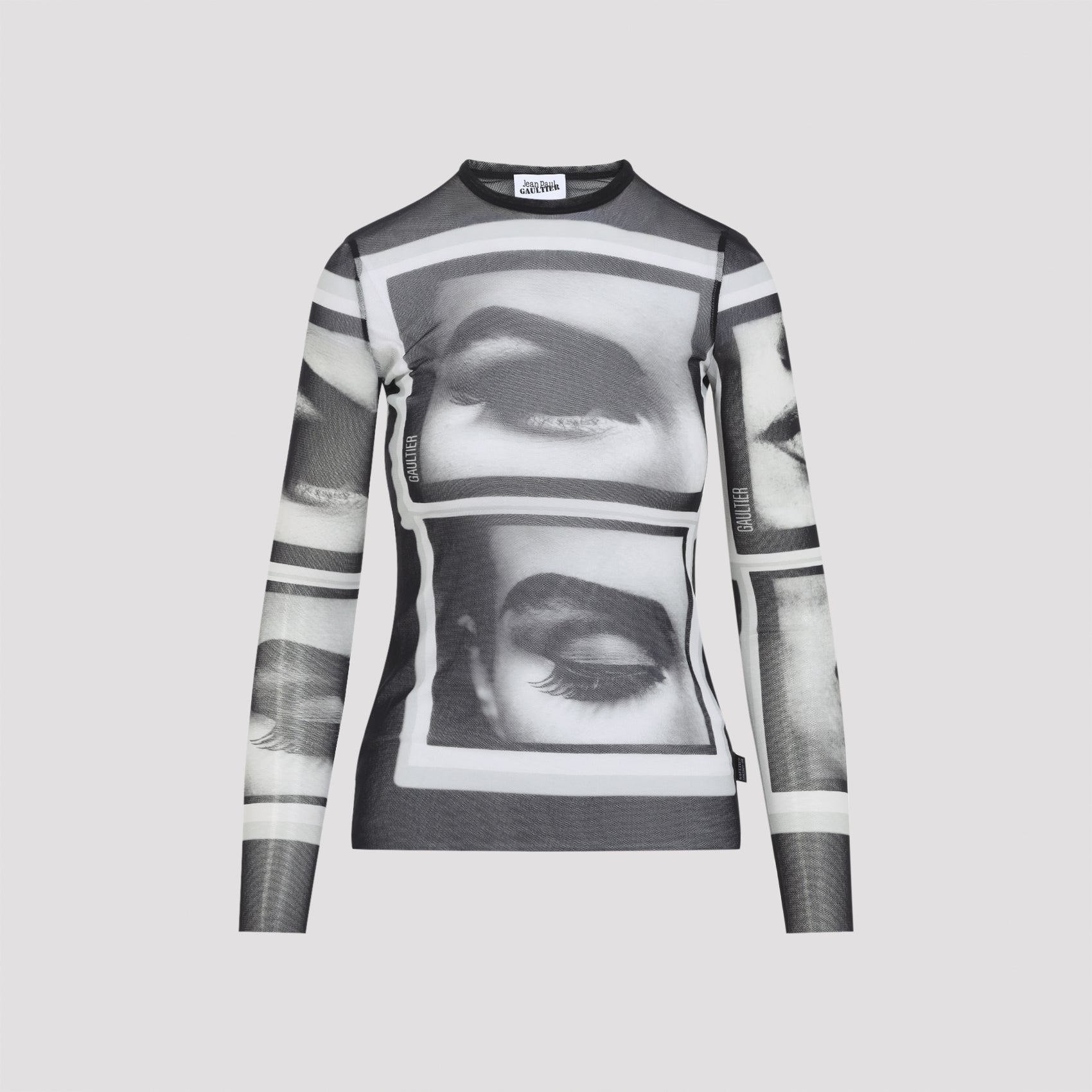 Eyes And Lips Top Black Polyamide