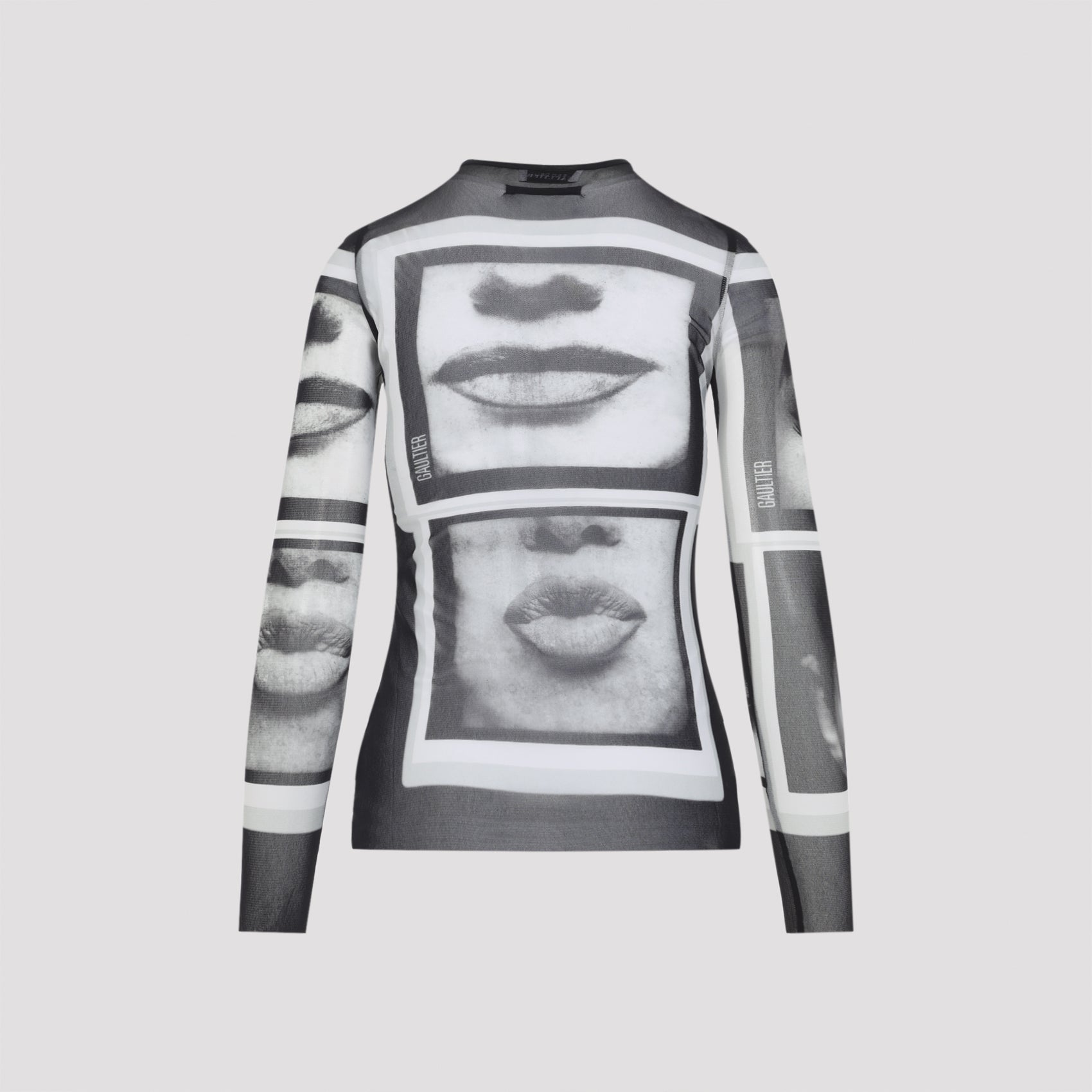 Eyes And Lips Top Black Polyamide