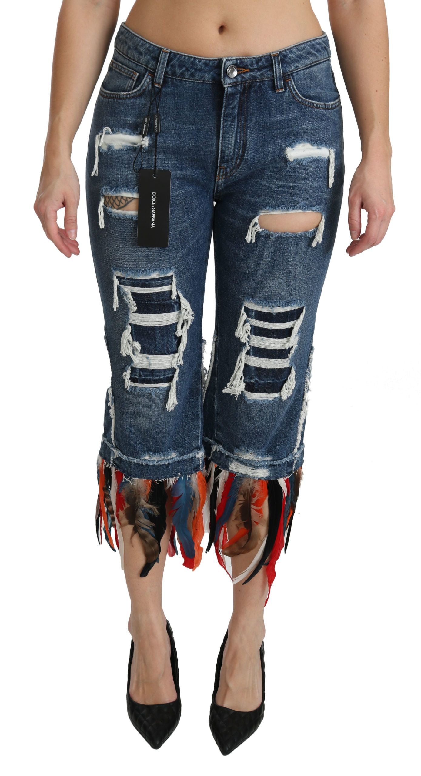 Dolce & Gabbana 80% Cotton jeans in blue