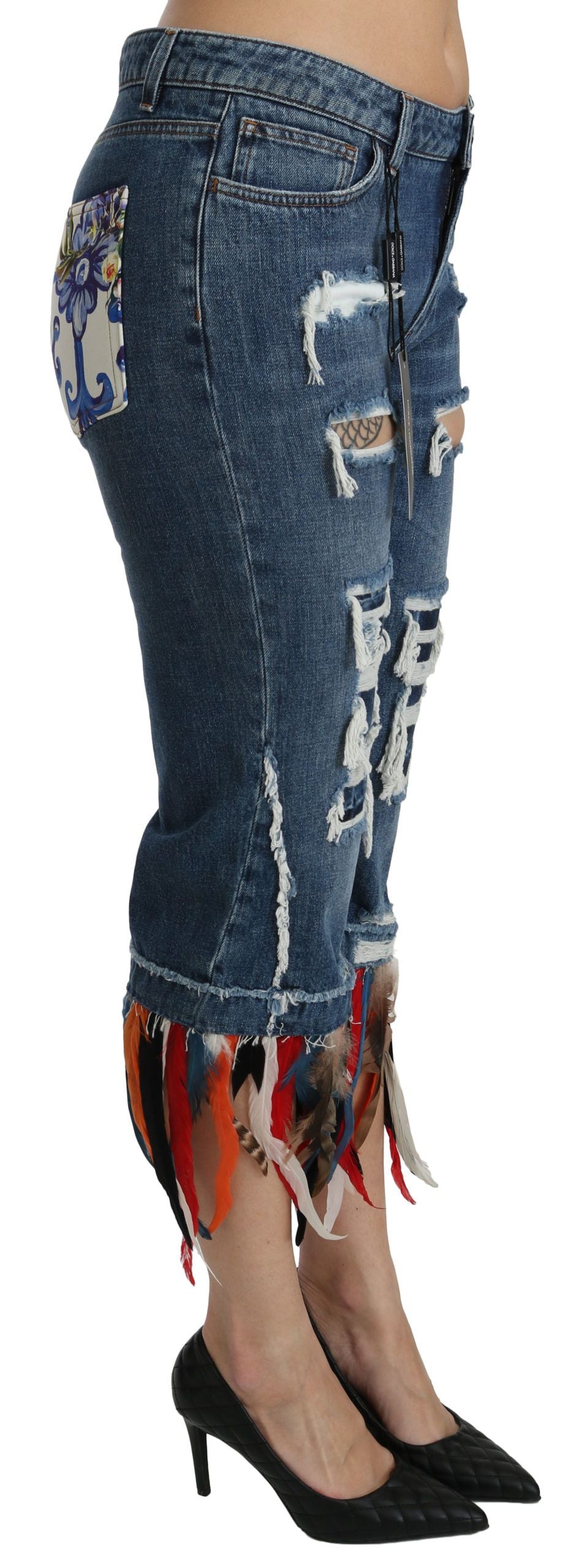 Dolce & Gabbana 80% Cotton jeans in blue — view 2