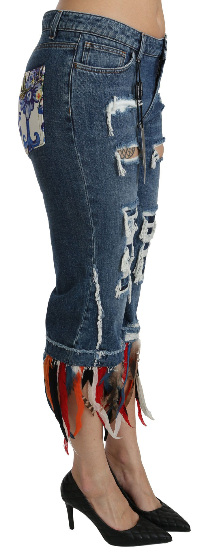 Dolce & Gabbana 80% Cotton jeans in blue — view 2