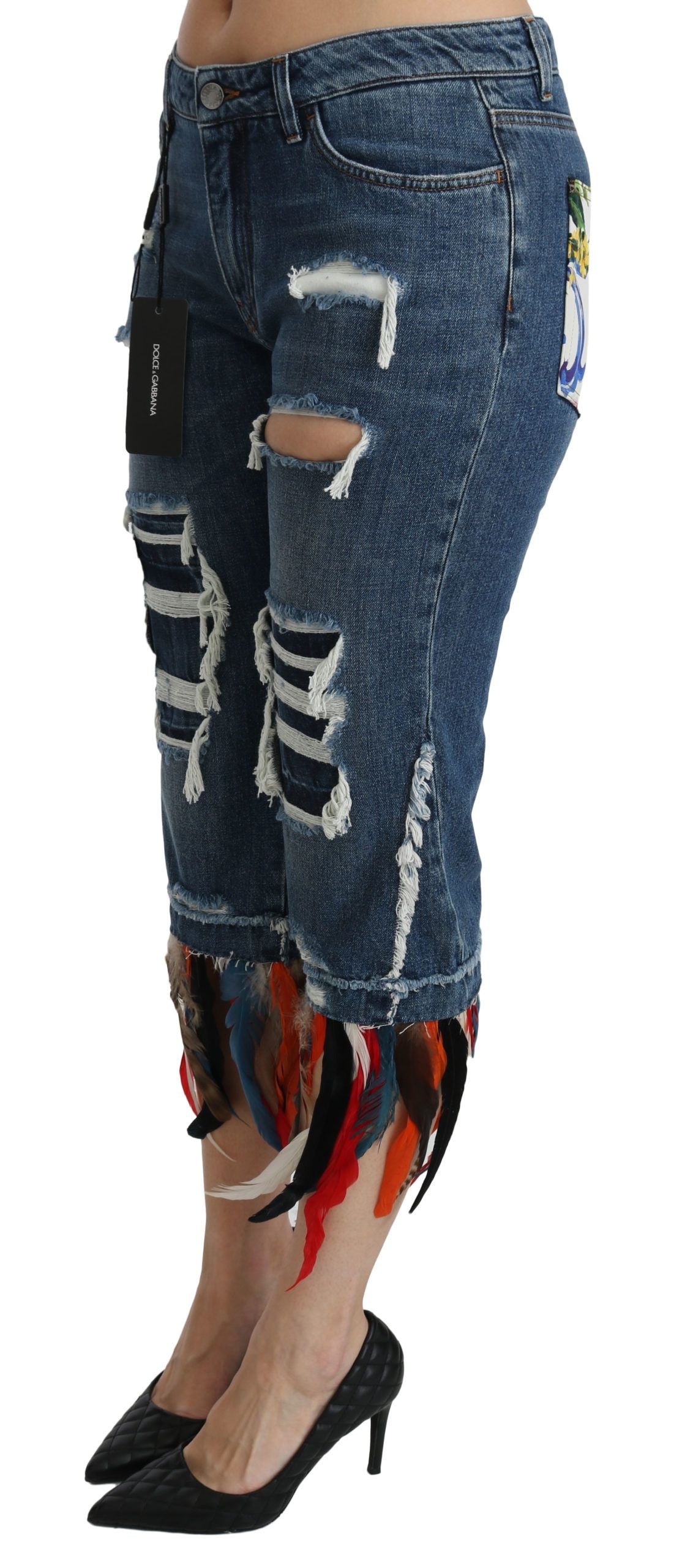 Dolce & Gabbana 80% Cotton jeans in blue — view 3