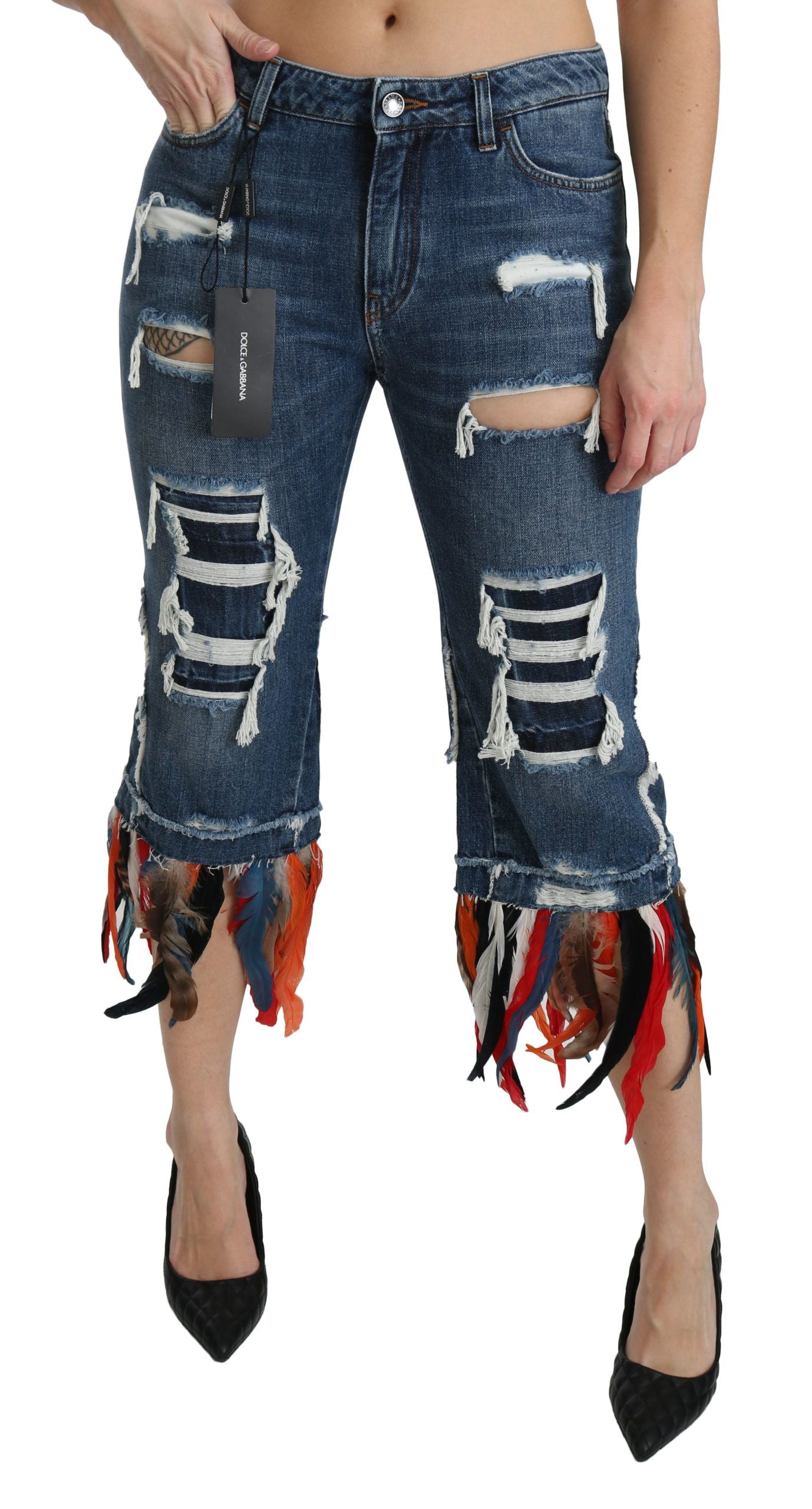 Dolce & Gabbana 80% Cotton jeans in blue — view 5