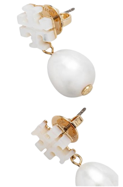 Tory Burch Bijoux Gold/pearl Brass