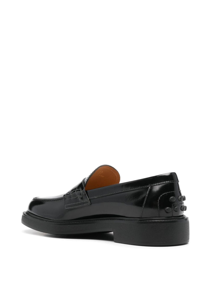 Tods Flat shoes Black Leathe Rand Out.mat