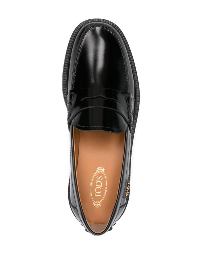 Tods Flat shoes Black Leathe Rand Out.mat