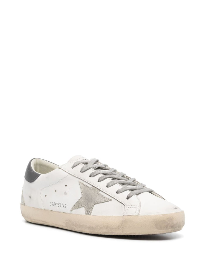 Golden Goose Flat Shoes White/ice/darkgray Lea