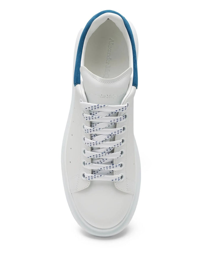 Alexander McQueen Flat shoes White/paris Blue Leather / Suede