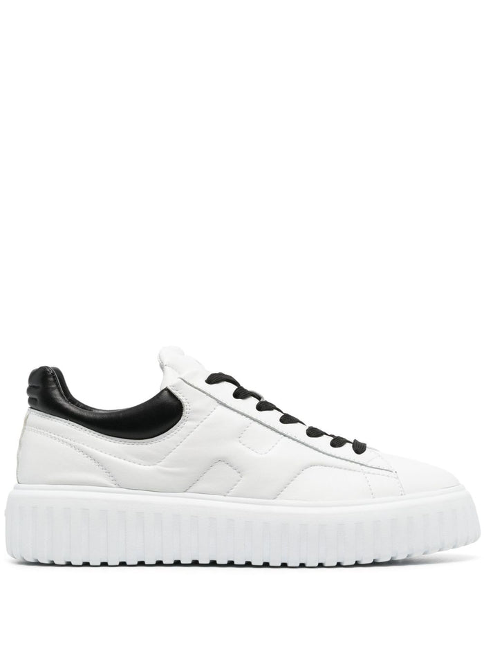 Hogan Flat Shoes White Leather