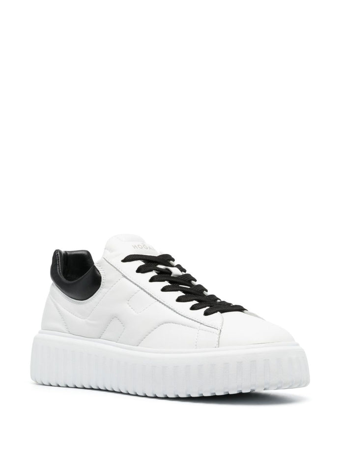 Hogan Flat Shoes White Leather