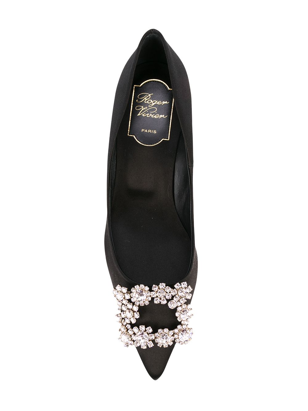 Roger Vivier Flat Shoes Black Pelle + Tessuto