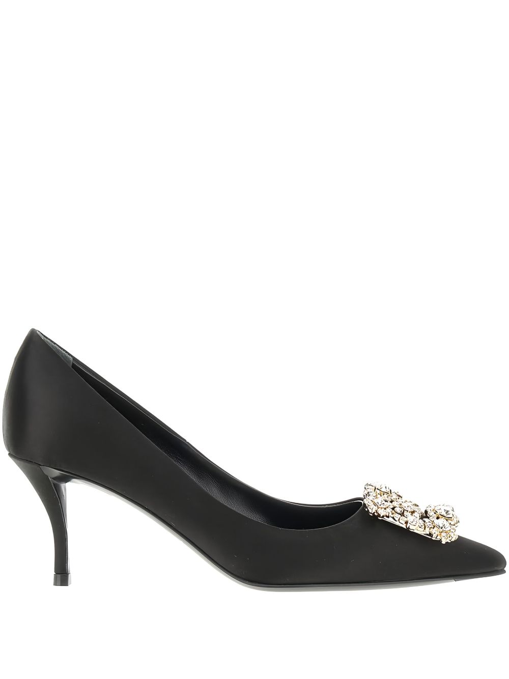 Roger Vivier Flat Shoes Black Pelle + Tessuto