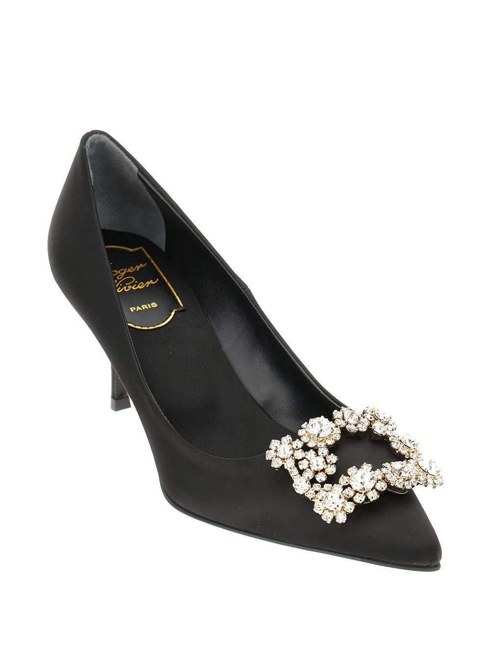 Roger Vivier Flat Shoes Black Pelle + Tessuto