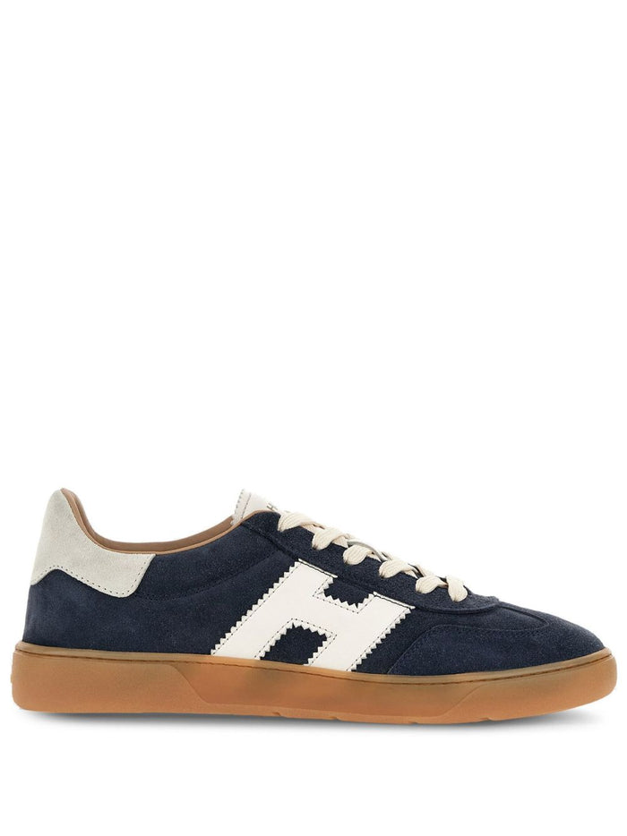 Hogan Flat Shoes Navy Blue 100 Leather & Rubber Sole