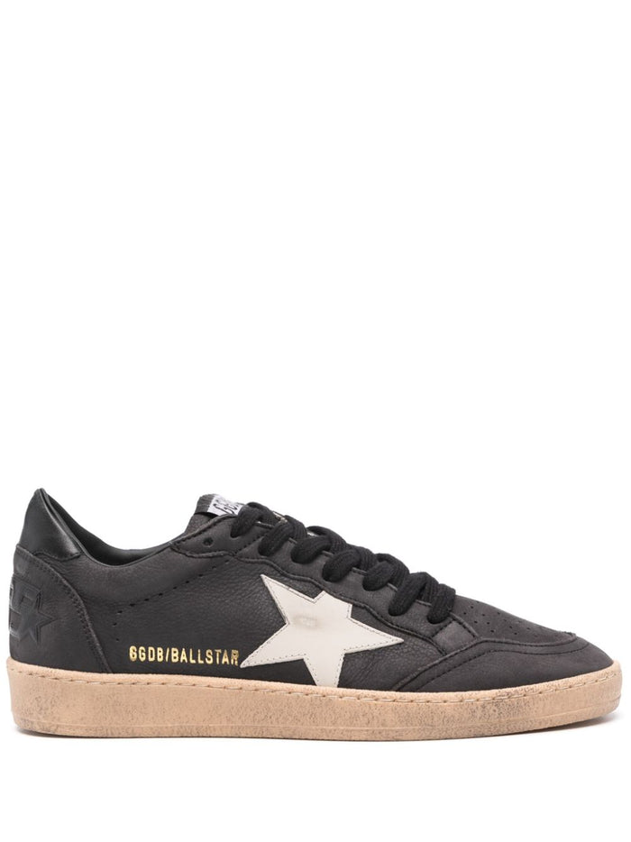Golden Goose Flat Shoes Dark Gray/sand Lea Rub Sole