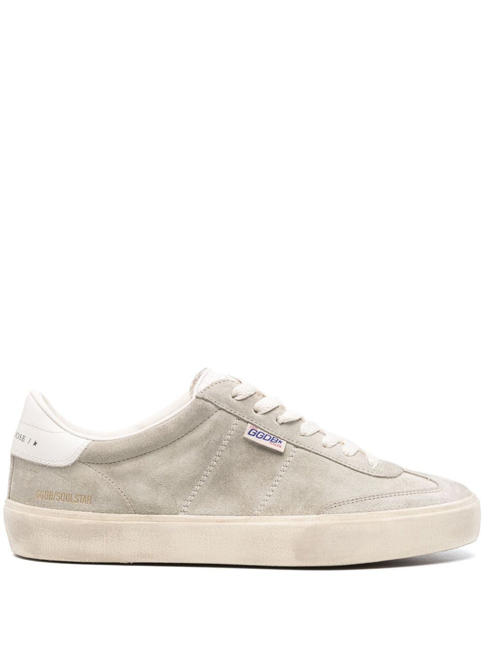 Golden Goose Flat Shoes Taupe/milk Lea Rub Sole