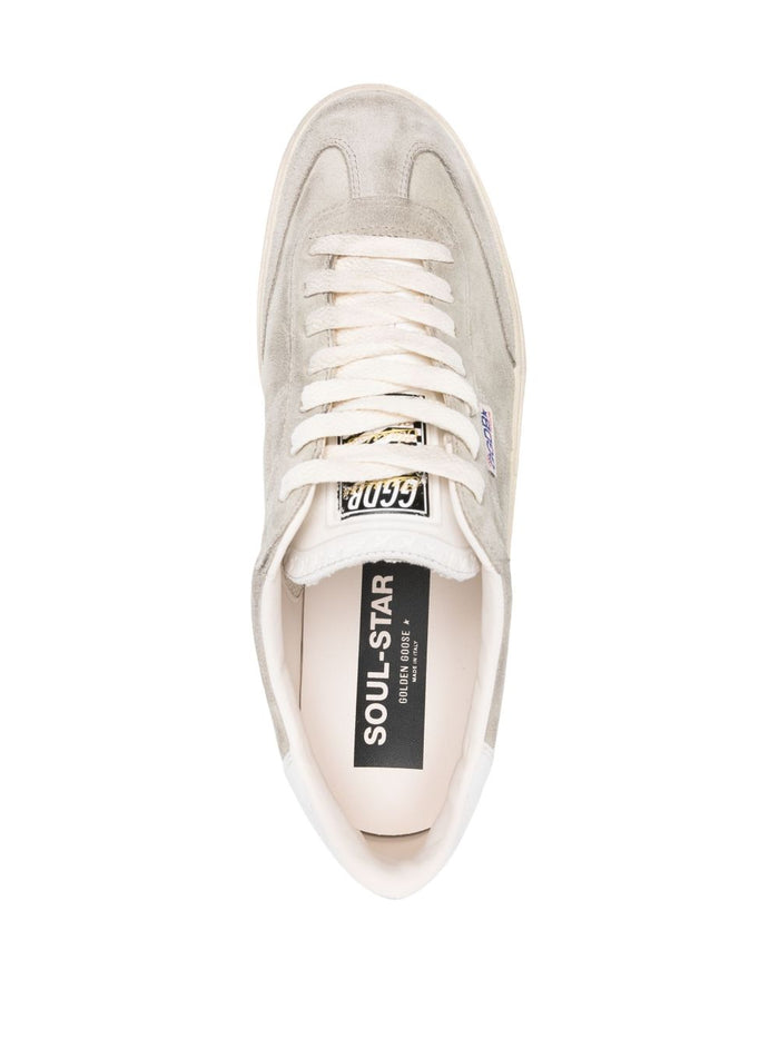 Golden Goose Flat Shoes Taupe/milk Lea Rub Sole