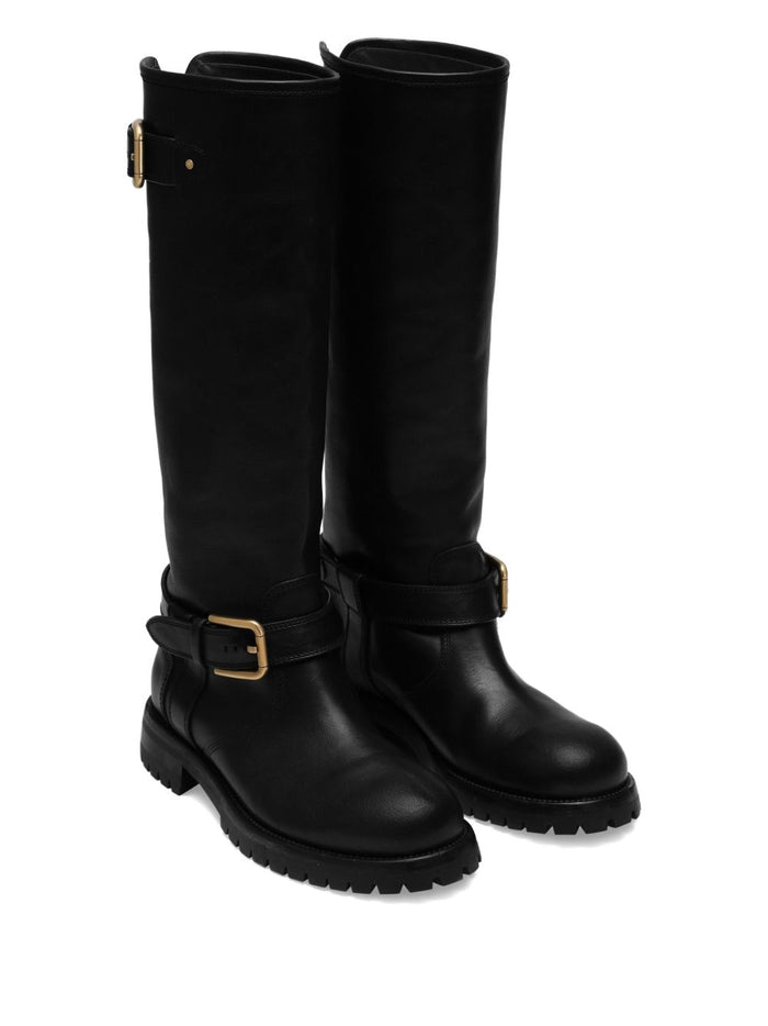 Dolce & Gabbana Flat Shoes Black Leather