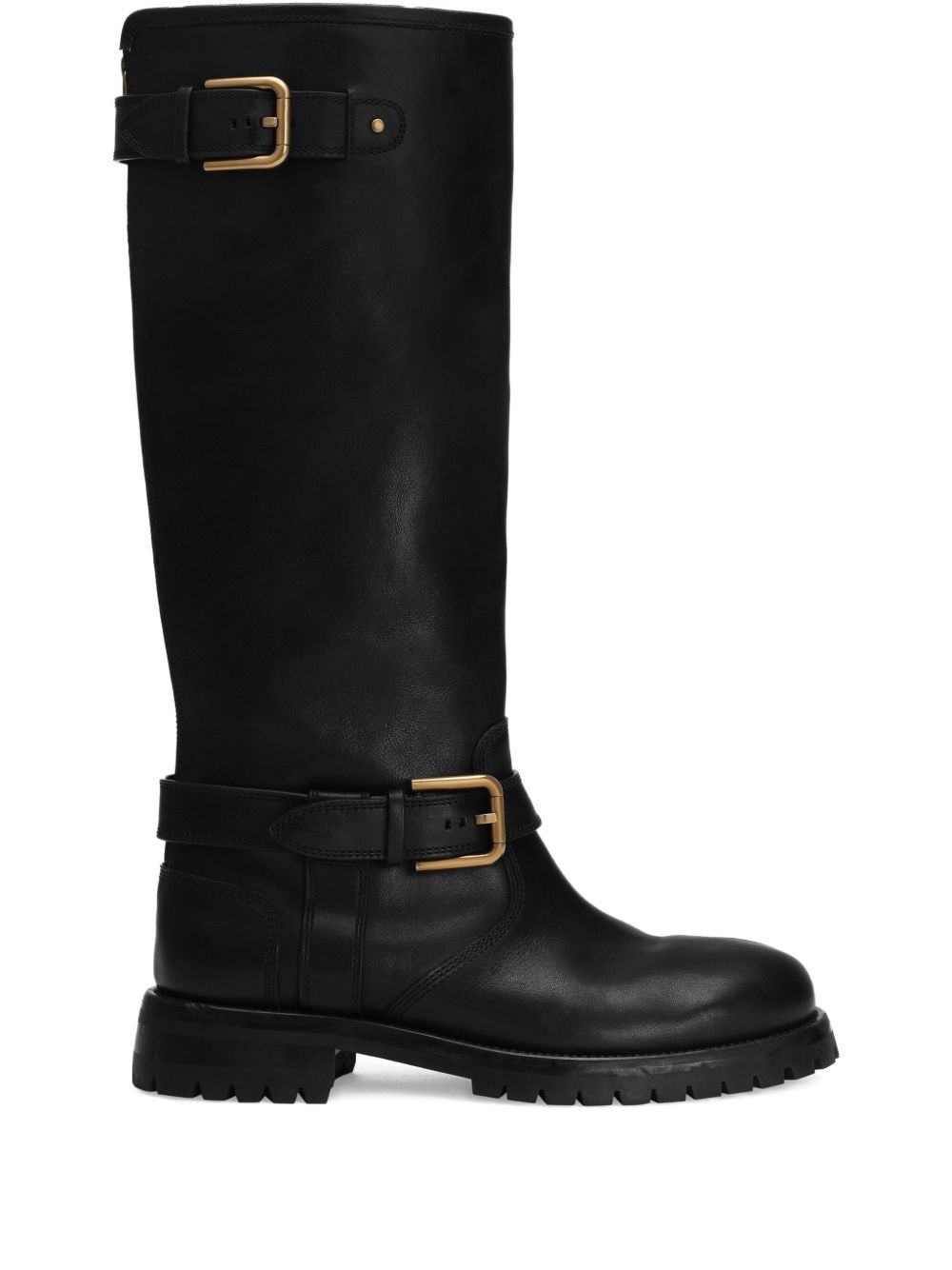 Dolce & Gabbana Flat Shoes Black Leather