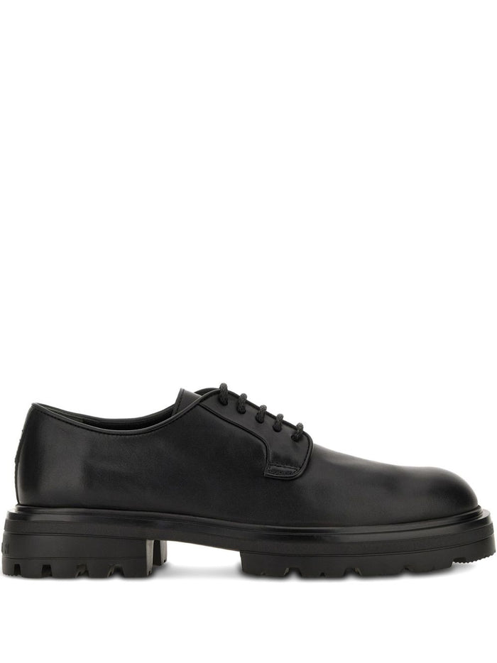 Hogan Flat Shoes Black Leather