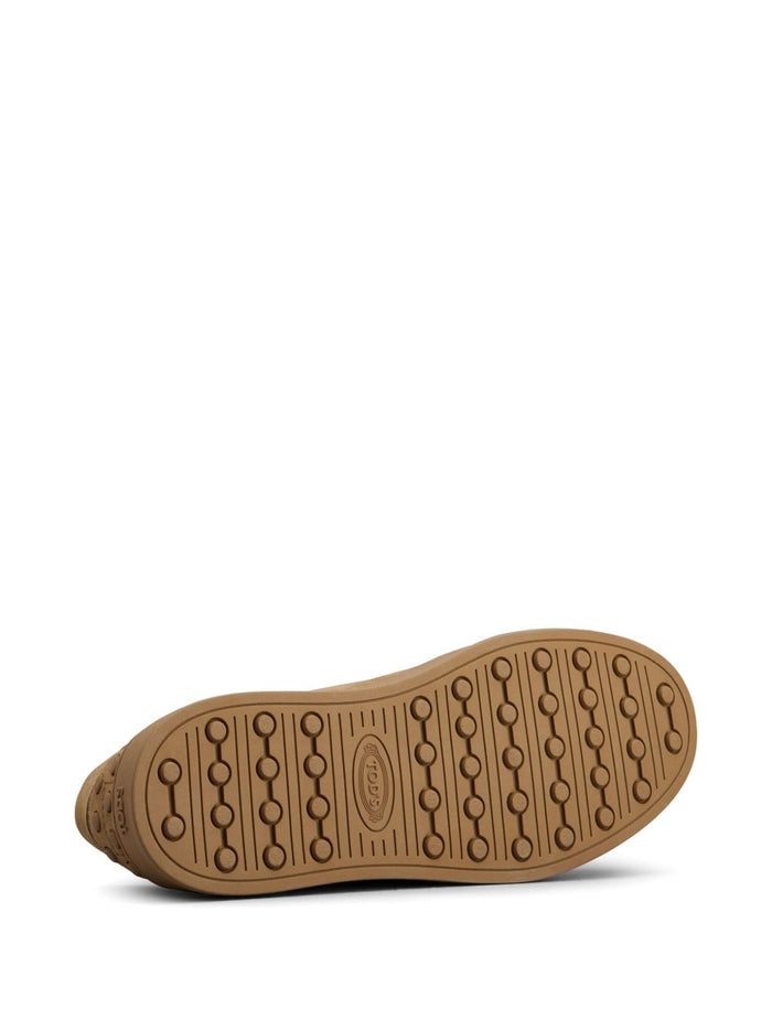 Tods Flat Shoes Tan Leathe Rand Out.mat