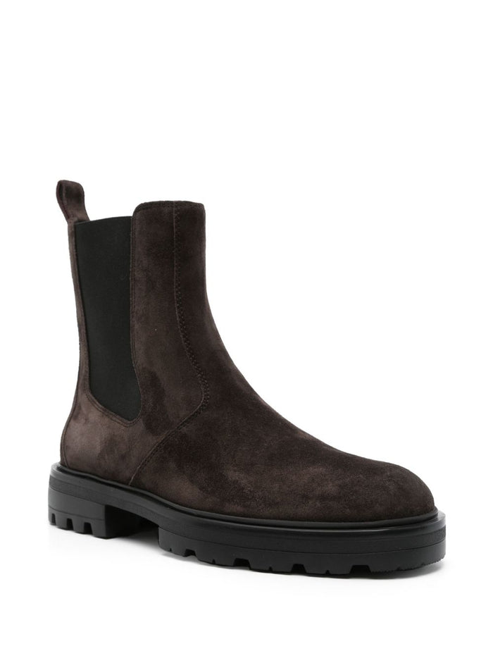Hogan Flat Shoes Dark Brown Leathe Rand Out.mat