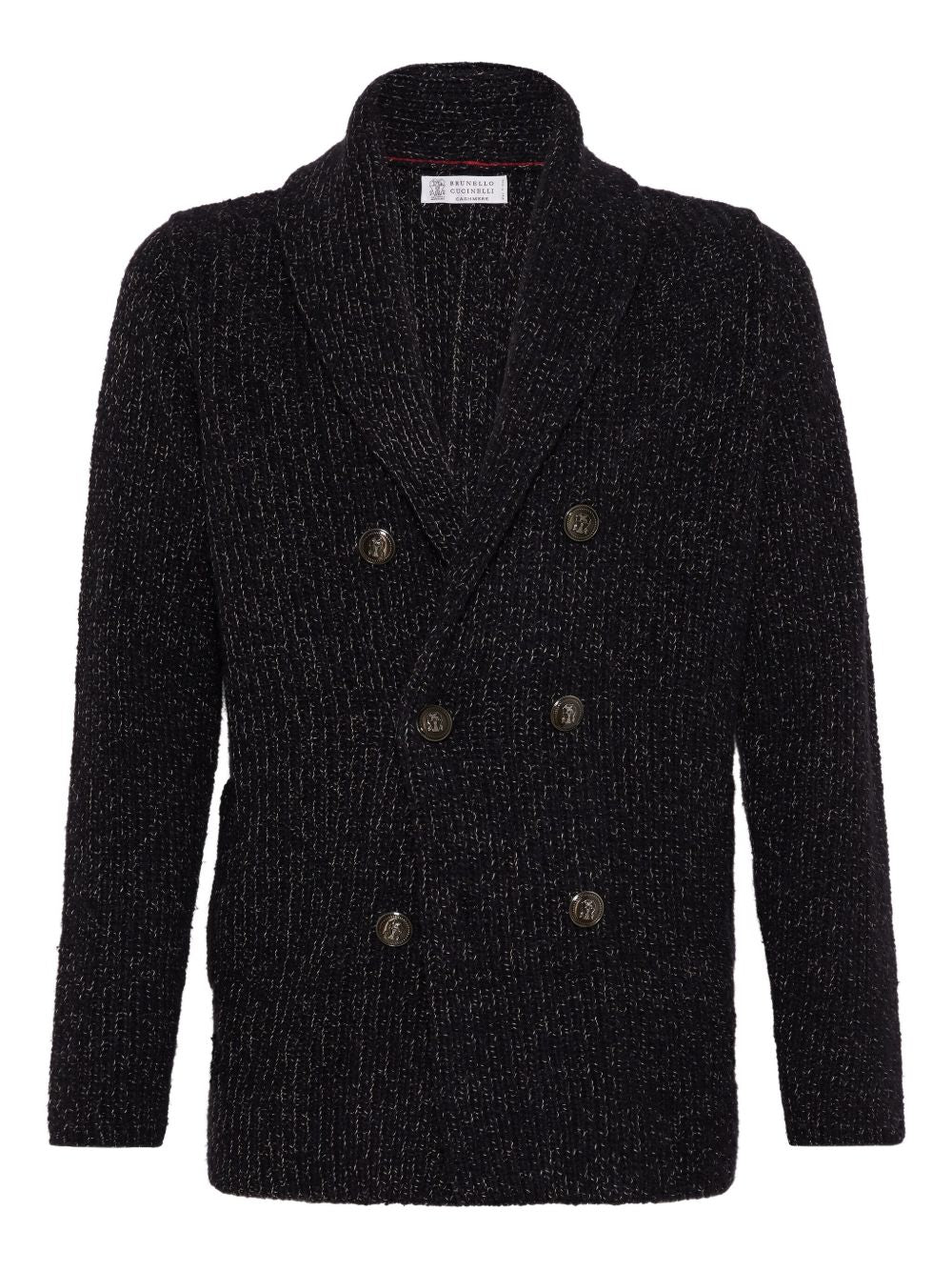 Brunello Cucinelli Jackets Nero Corteccia Lana Seta Cashmere