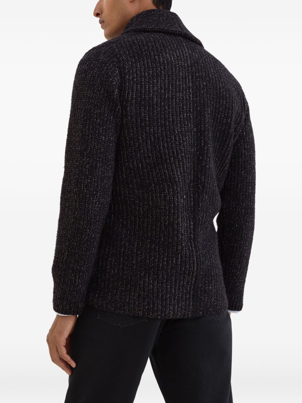 Brunello Cucinelli Jackets Nero Corteccia Lana Seta Cashmere