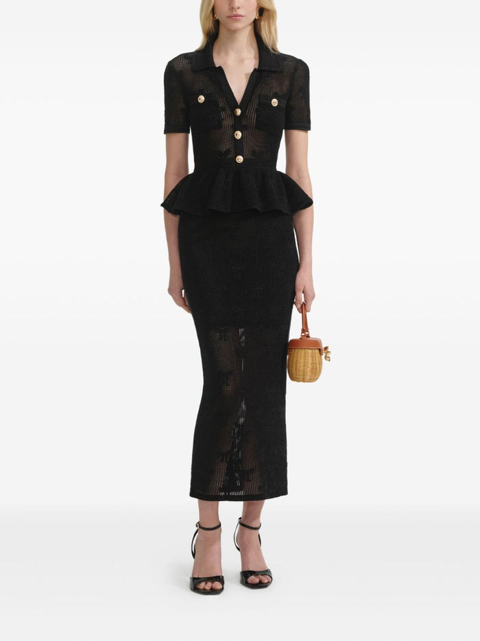 Self Portrait Dresses Co Pl Metallised Fibre